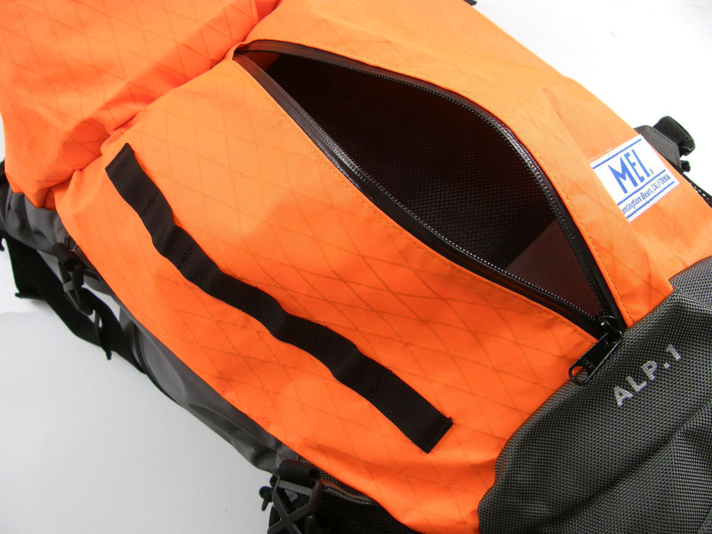 新品 MEI 【容量50L】 X-pac 【防水 軽量 耐久性】ロビックエアナイロン ALPINE 1 オレンジ リュック ★342201 バックパック トレッキング_画像7