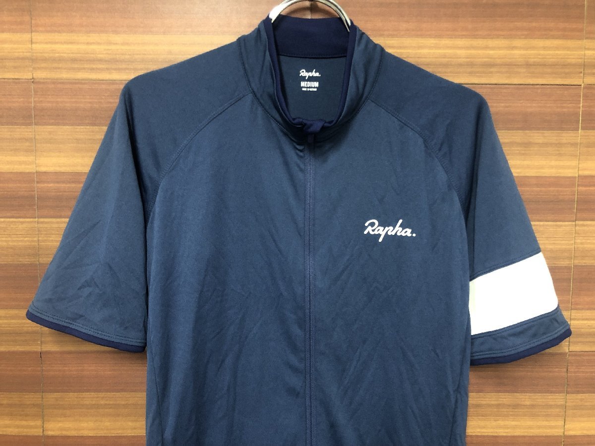 HC400 ラファ Rapha コアジャージ CORE JERSEY 半袖 サイクルジャージ M 青の画像3