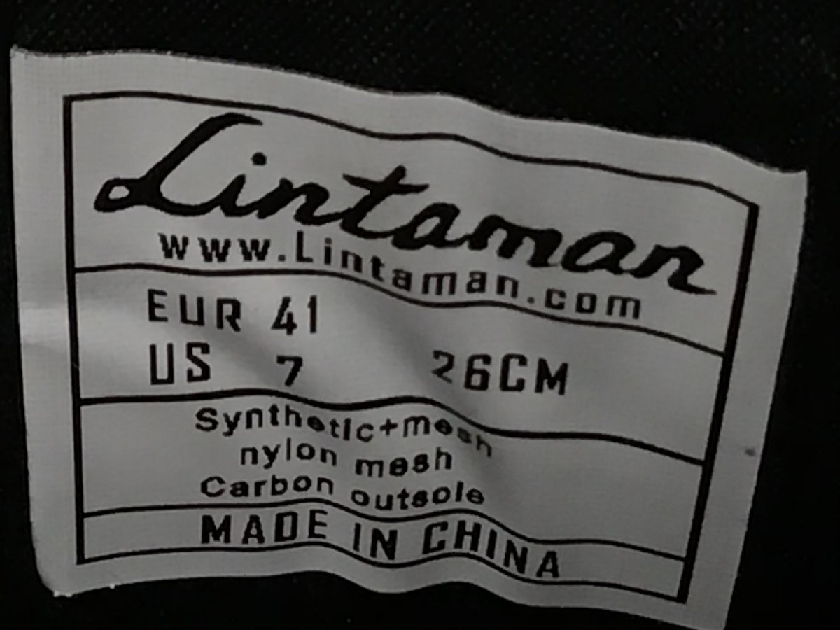 GT669 リンタマン Lintaman アジャストプラス ADJUST PRO PLUS カーボンソール SPD-SL EU41 黒黄_画像7