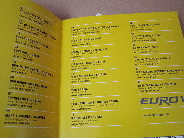 CD# EURO 1 non Stop * mega Mix /pa Rapala / евро 1 / euro beat 