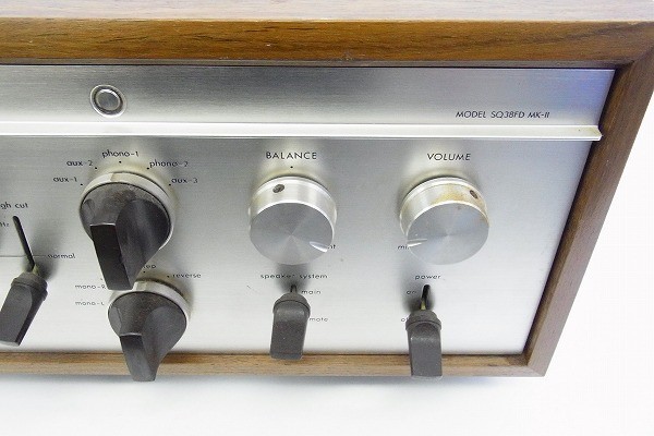 M106-S24-2355 LUXMAN ラックスマン SQ38FD MKII 真空管プリメインアンプ 現状品⑧＠_画像4