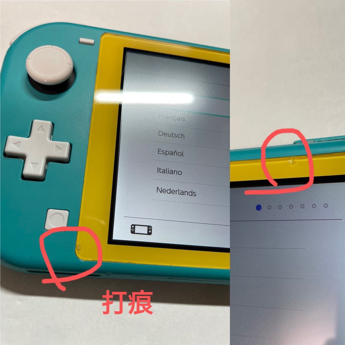 Nintendo Switch Lite ジャンク(タッチパネル一部不良)