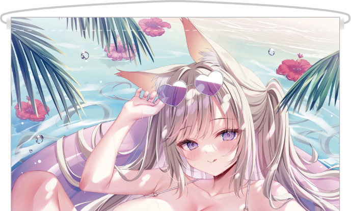 【正規品未開封】やたぬき圭 B2Wスエードタペストリー やたぬき圭 【コミケ102グッズ】(成年) YatanukiKey 水着