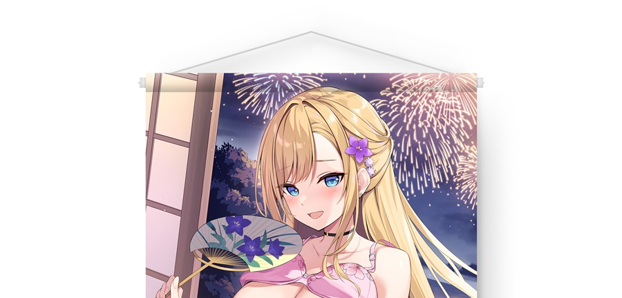 【正規品未開封】おりょう先生描き下ろしイラストB2Wタペストリー(MelonbooksGirlsCollection 2023 SUMMER)[R24B] PP Oryou