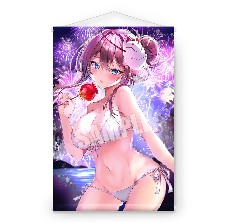 【正規品未開封】子野日先生描き下ろしイラストB2Wタペストリー(MelonbooksGirlsCollection 2023 SUMMER)[W07B] Nenobi