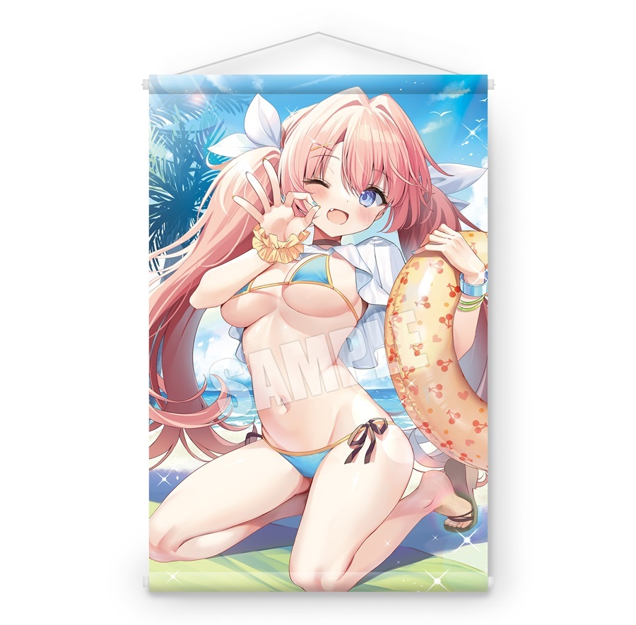 【正規品未開封】夏月まりな先生描き下ろしイラストB2Wタペストリー(MelonbooksGirlsCollection 2023 SUMMER)[R64A] Natsuki Marina