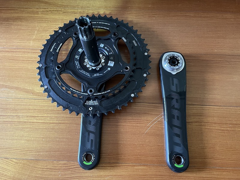 スラム SRAM RED QUARQ パワーメーター付 11s 172.5mm 53×39t（PraxisWorks）中古品、接続確認済み_画像5