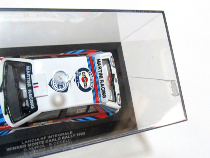 A★ixo/イクソ 1/43★ ランチア スーパーデルタ（デルタ インテグラーレ エボルツォーネ）1992モンテカルロ優勝車 ★Lancia Delta Evo★ 難_ケース割れあり