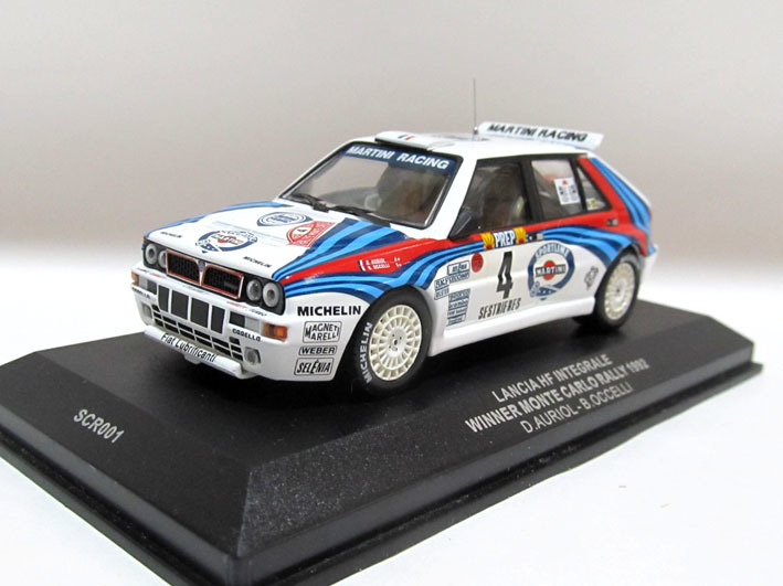 A★ixo/イクソ 1/43★ ランチア スーパーデルタ（デルタ インテグラーレ エボルツォーネ）1992モンテカルロ優勝車 ★Lancia Delta Evo★ 難_サンプル画像