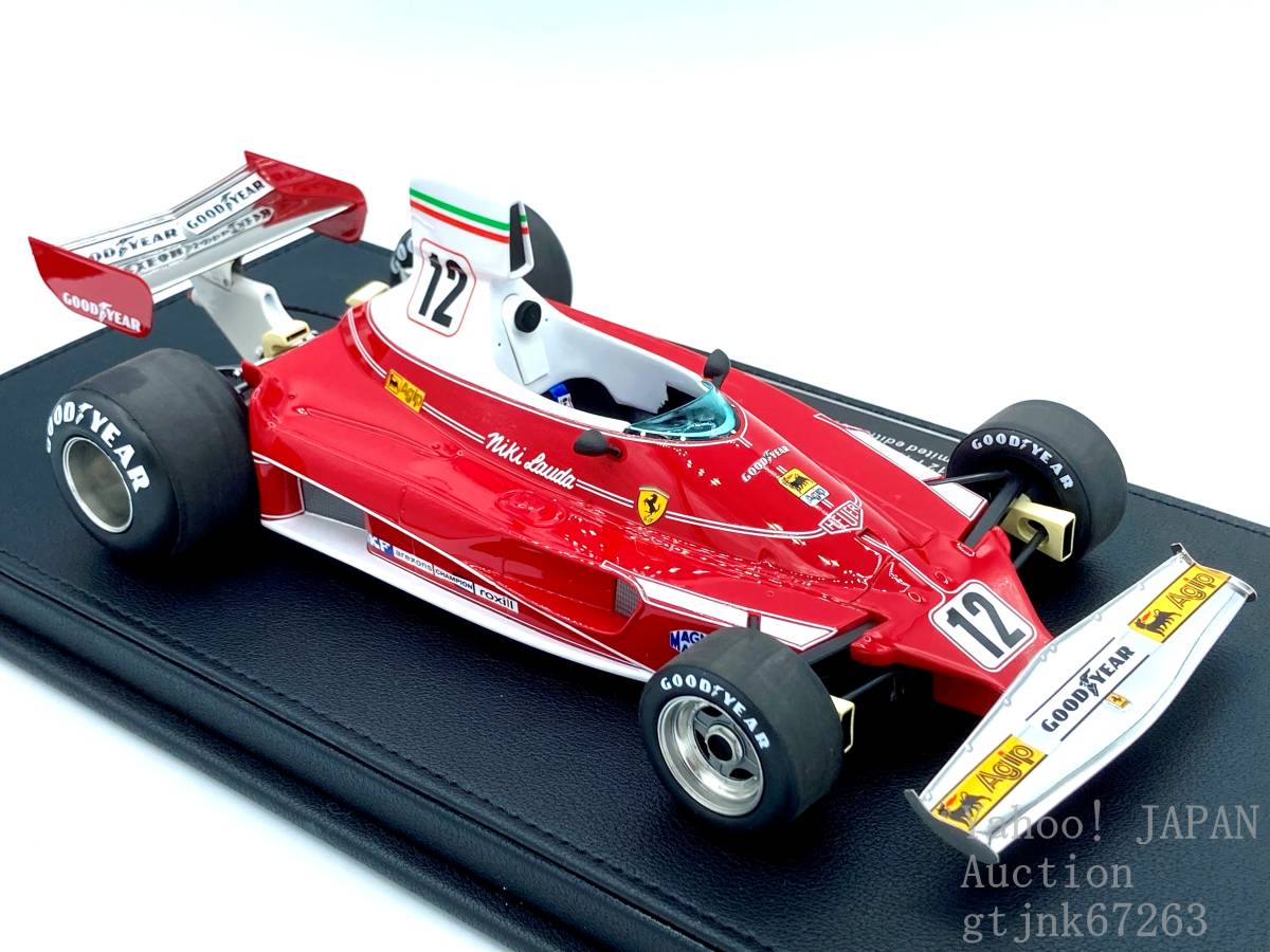 GP Replicas 1/18 Ferrari Ferrari 312T #12 N.laudaTOPMARQUES top maru kes1975 World Champion with SHOWCASE GP026A