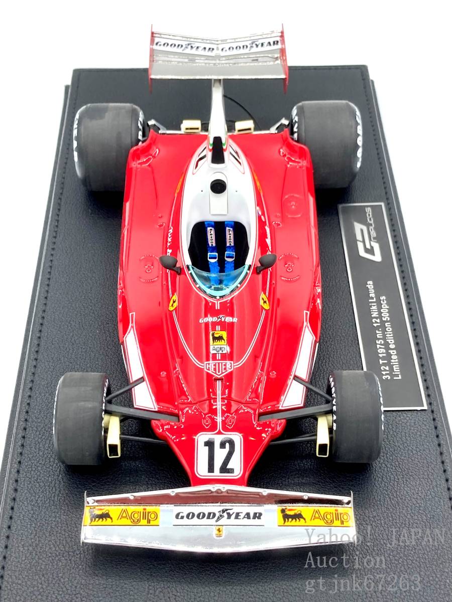 GP Replicas 1/18 Ferrari Ferrari 312T #12 N.laudaTOPMARQUES top maru kes1975 World Champion with SHOWCASE GP026A