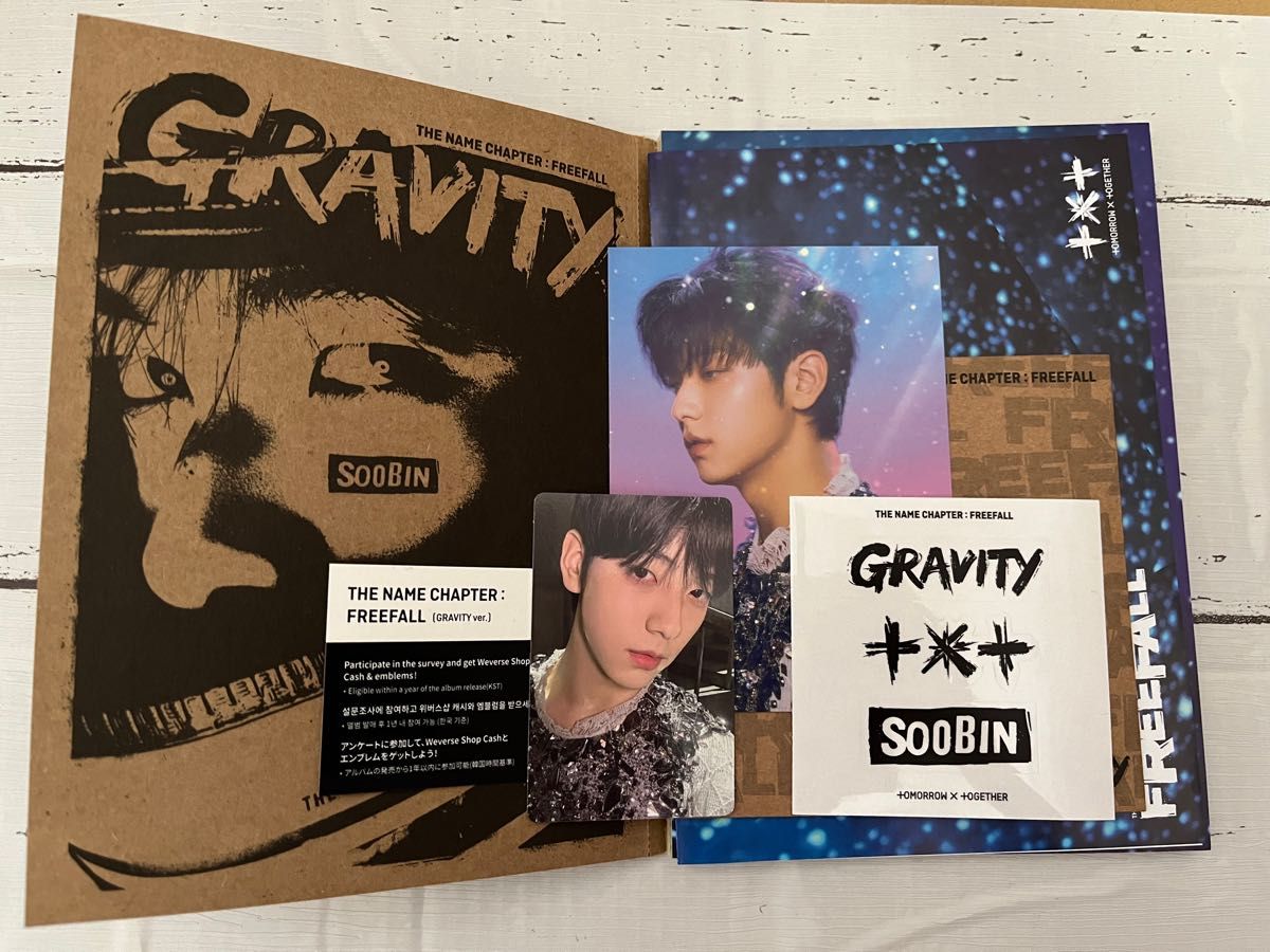 TXT アルバム FREEFALL GRAVITY CD スビン　トレカ