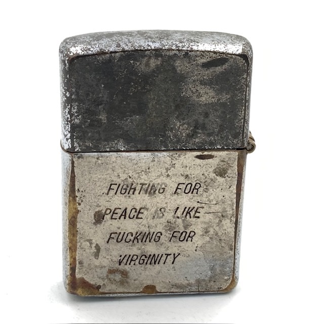 ジッポー ZIPPO ベトナムジッポー 1970年 ギターを弾く兵士 使えます ヴェトナムジッポー_画像3