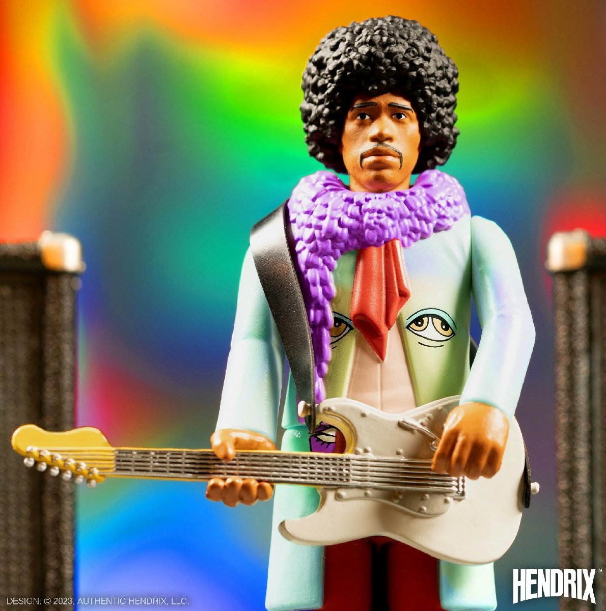 ★ジミ ヘンドリックス Re Action フィギュア Jimi Hendrix Are You Experienced SUPER7 正規品 TOY_画像2