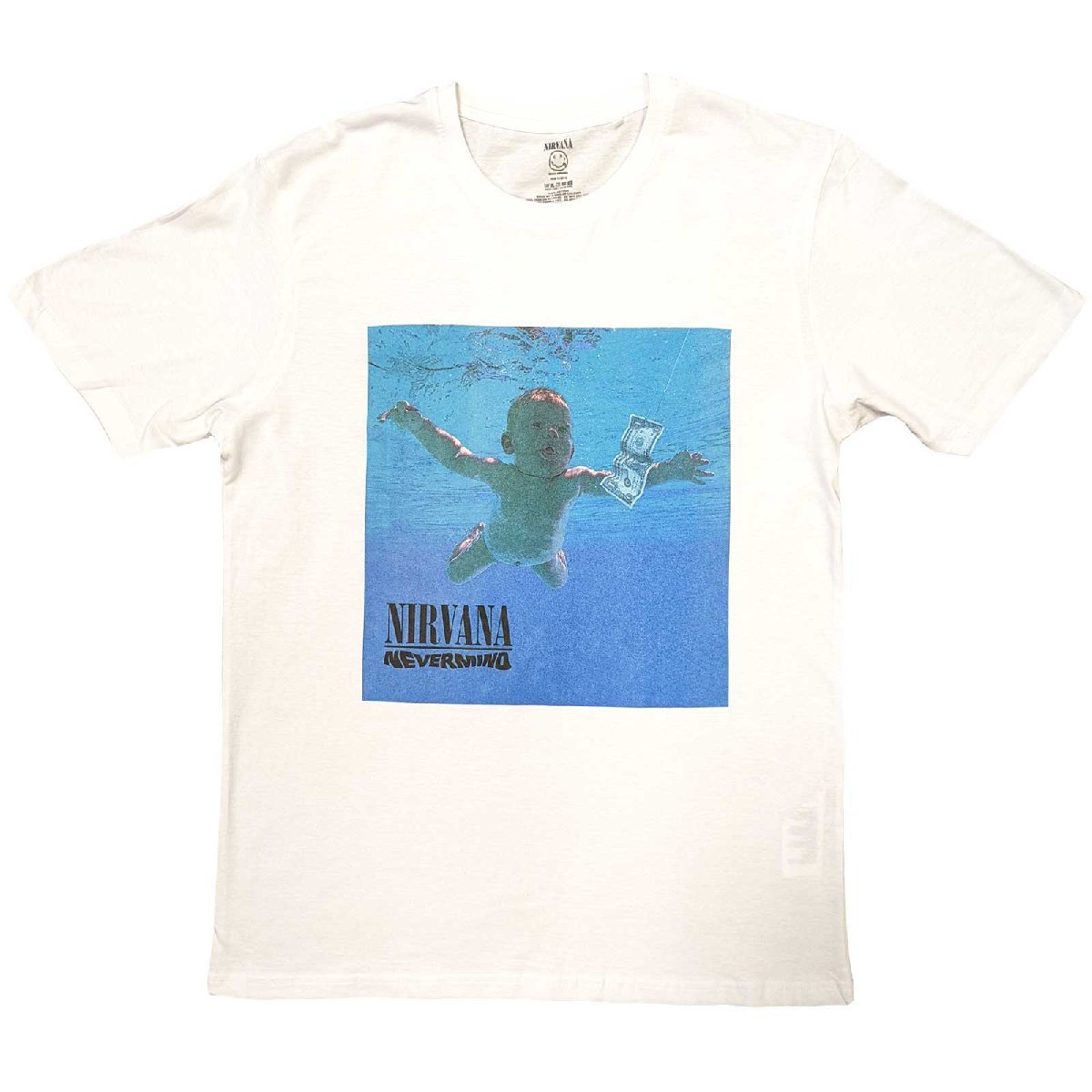 ★ニルヴァーナ Tシャツ NIRVANA NEVERMIND 白 - XL 正規品 KURT COBAIN ニルバーナ indie グランジ_画像5