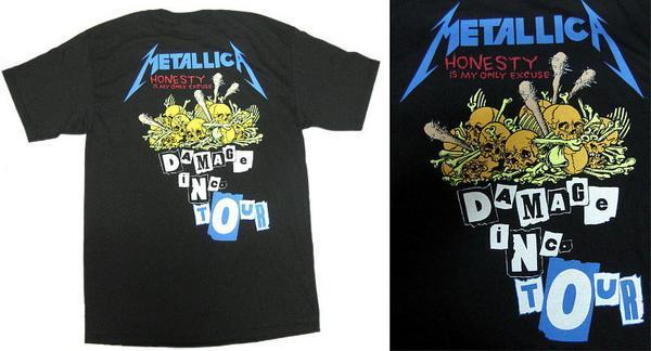 ★メタリカ Tシャツ METALLICA DAMAGE INC - XL 正規品 パスヘッド スラッシュ メタル pushead ロック_画像3