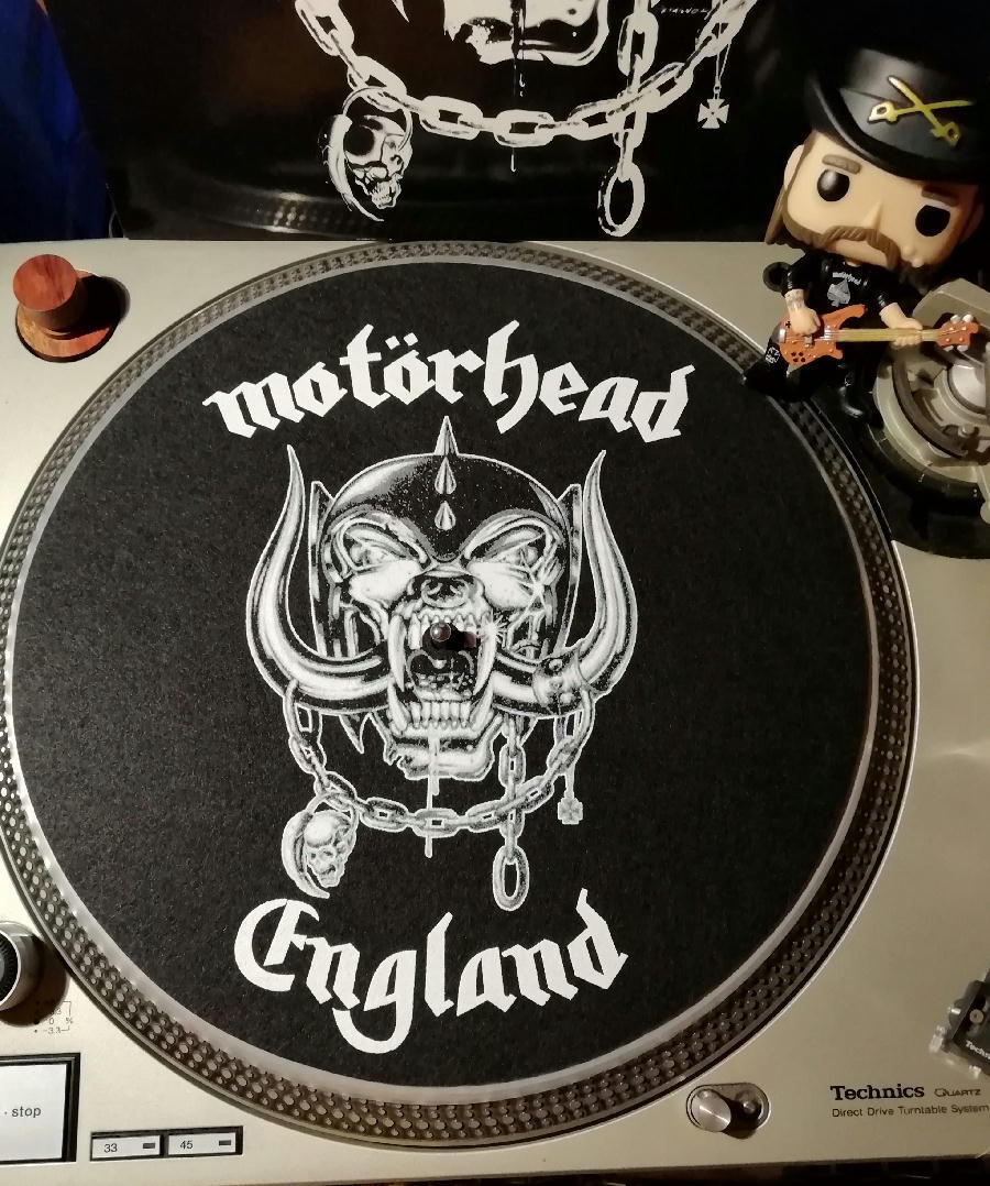 ★モーターヘッド スリップマット Motorhead Slipmat Set: England / Louder for PUNK/METAL DJ_画像3