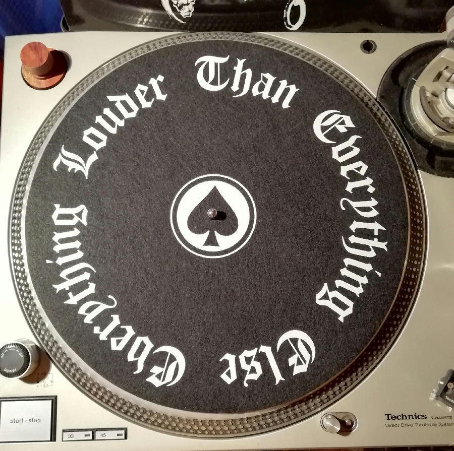 ★モーターヘッド スリップマット Motorhead Slipmat Set: England / Louder for PUNK/METAL DJ_画像4