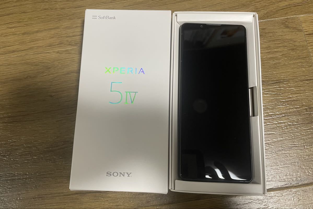 SoftBank ソフトバンク Sony ソニー XPERIA エクスペリア 5 iv ブラック Black 判定◯ Simフリー 残債無し 未使用品_画像2