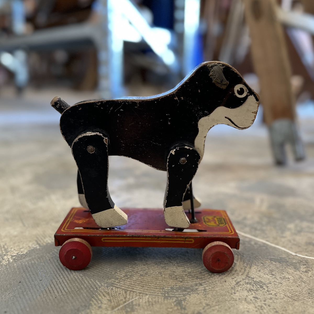 【Antique】1920s Boston Terrier Toy ボストンテリア トイ おもちゃ ブルドッグ 犬 ヴィンテージ アンティーク_画像4