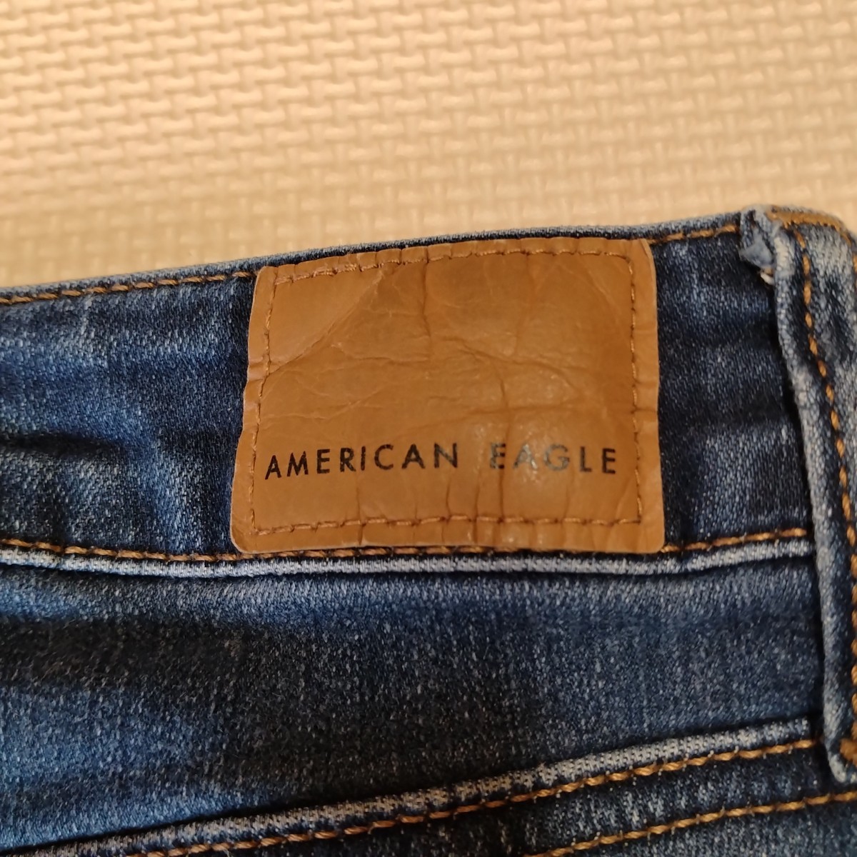 American Eagle ジェギング NEXT LEVEL STRETCH ジーンズ デニム ジーパン ストレッチ JEGGING アメリカンイーグル 紺 0S _画像7