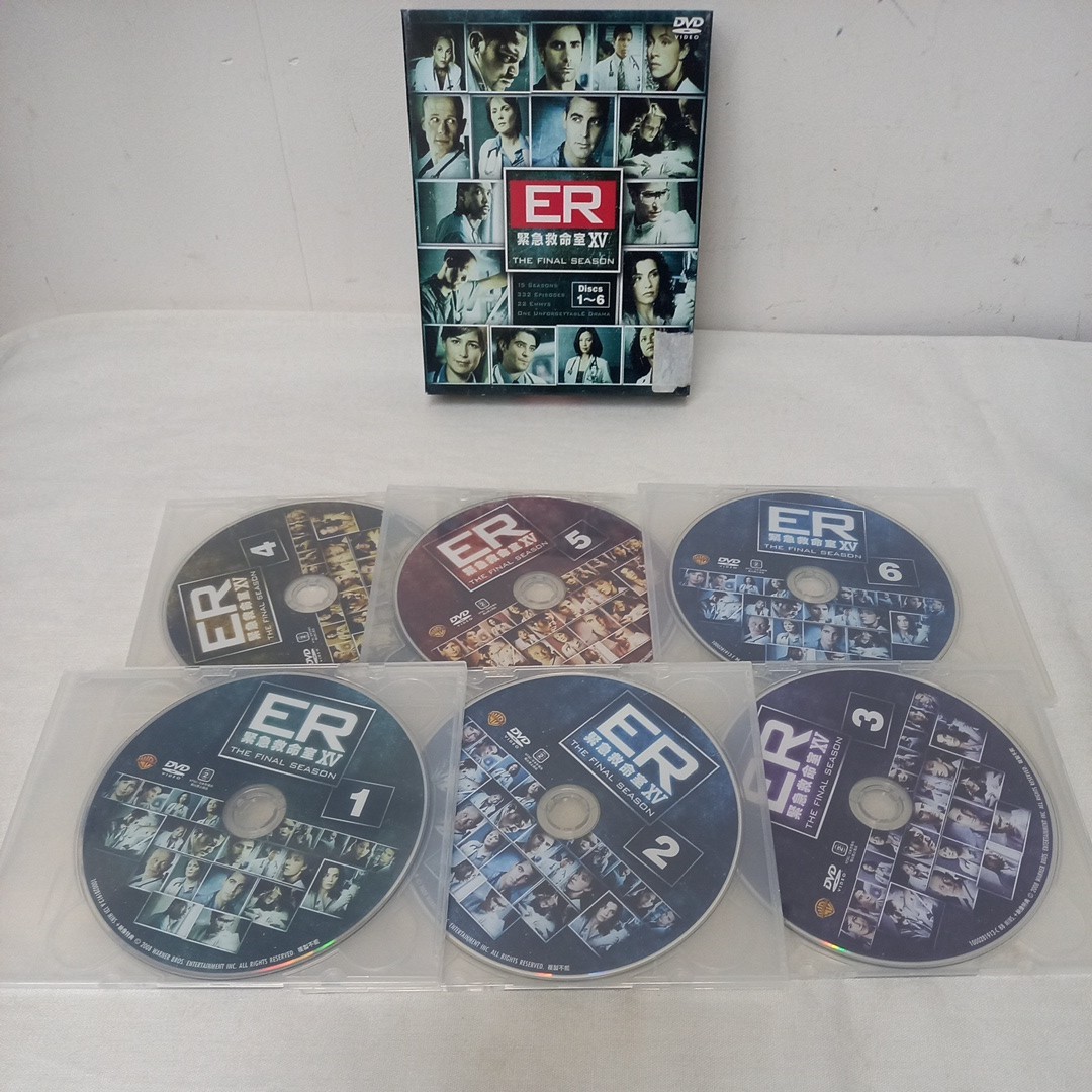 ER 緊急救命室 XV 15 ファイナルシーズン 6枚組 13話収録 DVD_画像1