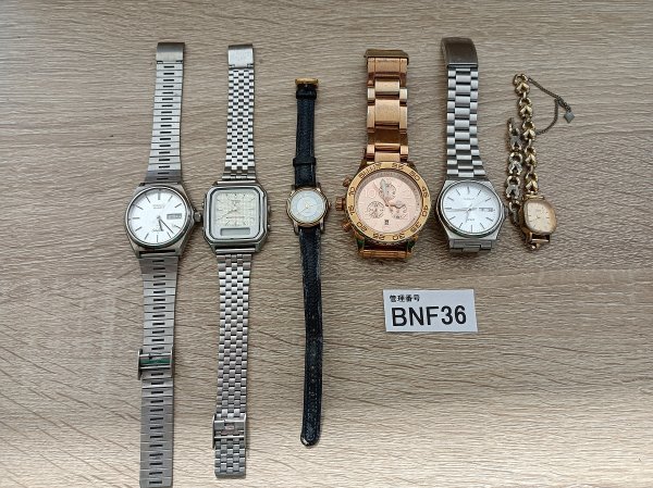 BNF36　腕時計　部品取り　ジャンク品　おまとめ6点　SEIKOセイコー　NIXON　※記念品刻印あり_画像1