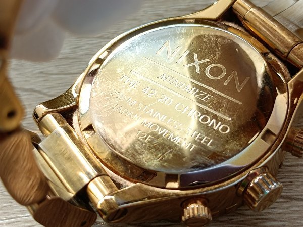 BNF36　腕時計　部品取り　ジャンク品　おまとめ6点　SEIKOセイコー　NIXON　※記念品刻印あり_画像9
