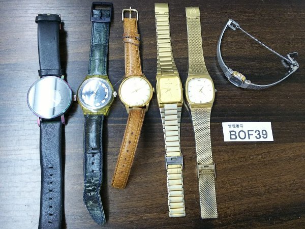 年末のプロモーション BOF39 腕時計 部品取り ジャンク品 おまとめ6点