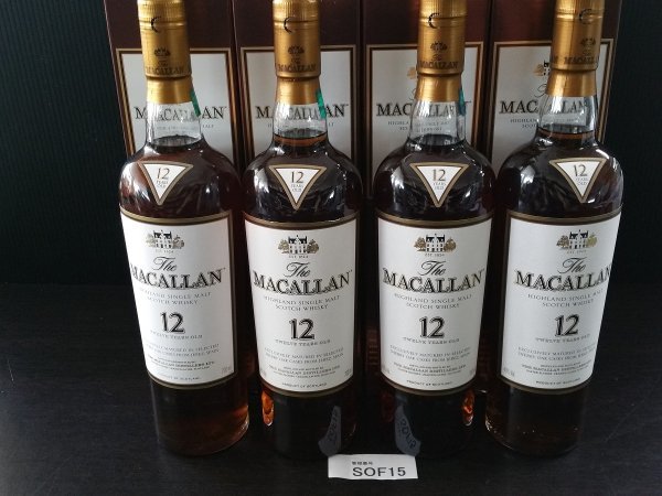 SOF15 ウイスキー サントリー MACALLAN マッカラン 700ml 4本 おまとめ g=ボトルの重さ含む 他写真 商品説明欄に追加あり
