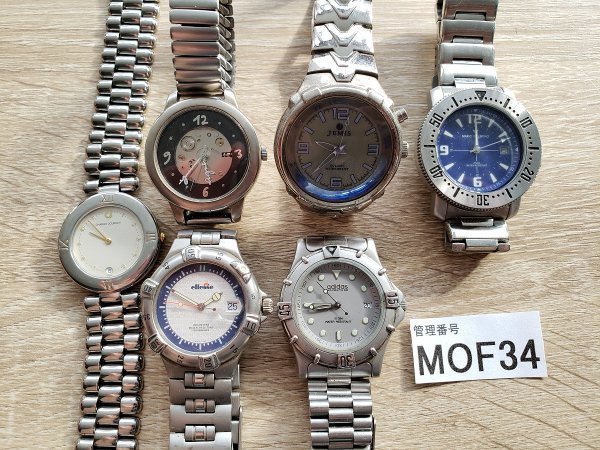 MOF34　ジャンク品　時計　腕時計　おまとめ　アディダス　JEMIS　ellesse　など