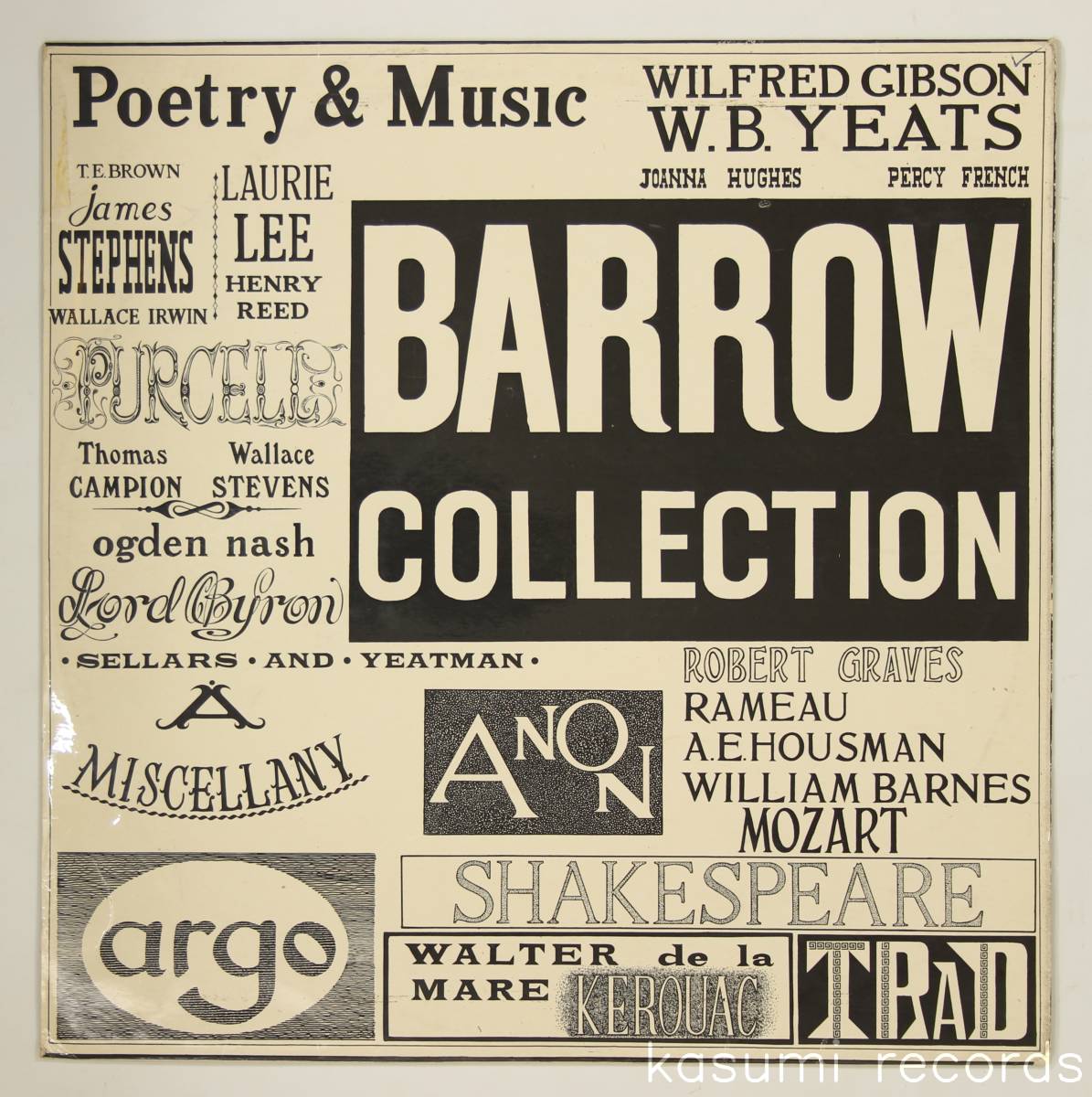 【UK盤LP】BARROW POETS/AN ENTERTAINMENT OF POETRY AND MUSIC(並良品,63年Irish Folk,朗読と演奏)の画像1