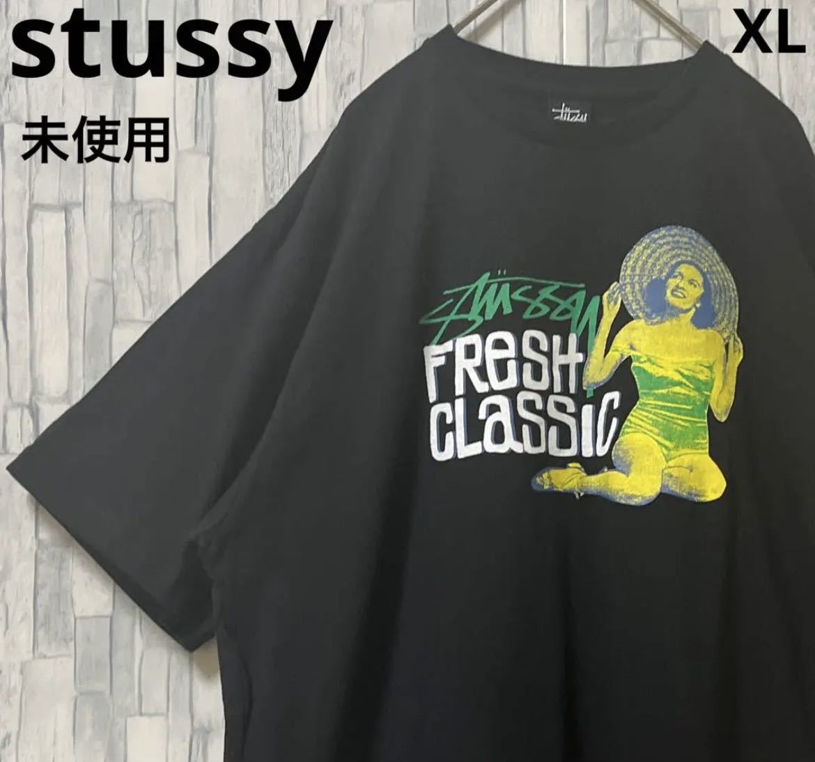 最新な stussy ステューシー 半袖 Tシャツ ビッグロゴ デカロゴ サイズ