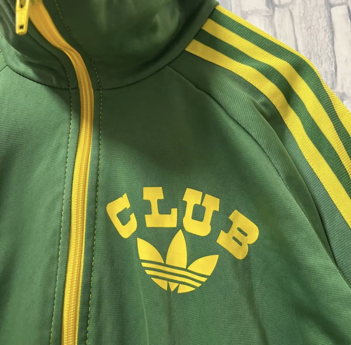 adidas アディダス ジャージ 上 トラックジャケット CLUB adidas クラブアディダス 復刻 00s 2XS トレフォイル 3ライン 曲がりポケット