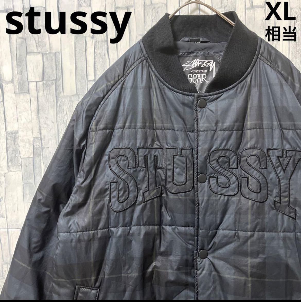 STUSSY ステューシー ナイロンジャケット Mサイズ 黒 ブラック Yahoo