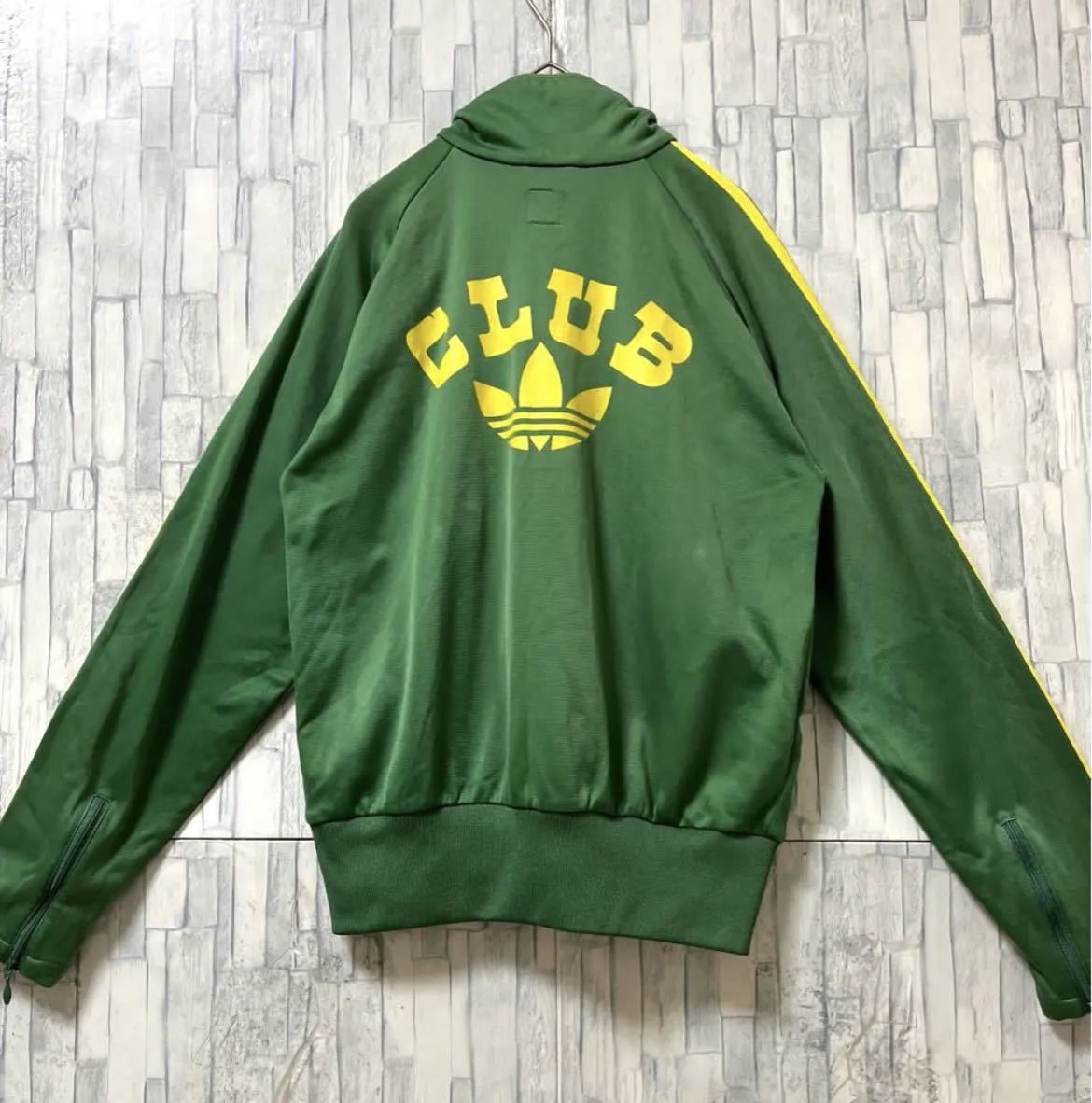 adidas アディダス ジャージ 上 トラックジャケット CLUB adidas クラブアディダス 復刻 00s 2XS トレフォイル 3ライン 曲がりポケット_画像3