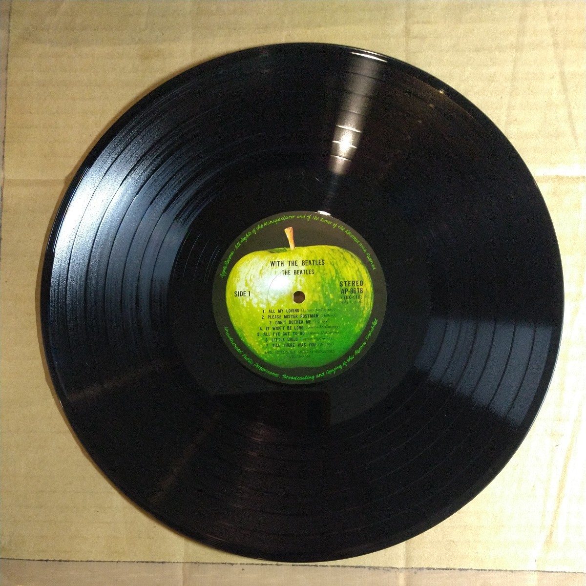 ビートルズ「with the beatles」邦LP 1969年 東芝音工 ペラジャケ★★ 英国版2nd albumの日本版の画像7