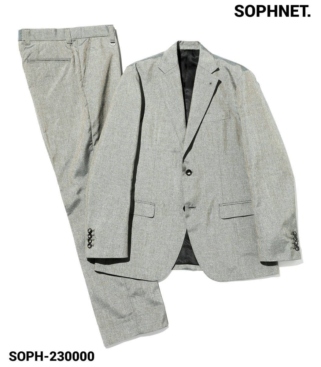 L￥154,000 新品【SOPHNET. 2BUTTON SUIT / Casa by Kvadrat GRAY ソフネット 2ボタン スーツ / ジャケット パンツ セットアップ】_画像1