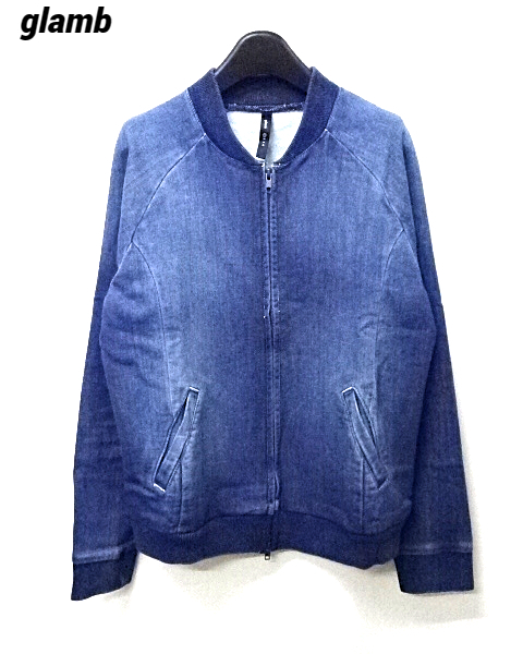 1【glamb Nelson jacket GB14SM/CS17 Indigo グラム ネルソンジャケット デニムブルゾン デニムジャケット インディゴ ストレッチデニム】_画像2