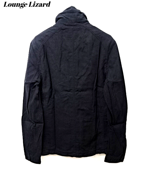 1【LOUNGE LIZARD Zip JACKET Black ラウンジリザード Zipジャケット Zipシャツジャケット ブラック】_画像4