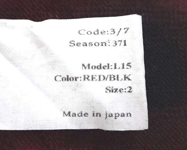 2 ¥51,700【ASKYY L5 ASKYY ROBE COAT 2ND RED×BLACK アスキー ローブ コート レッドxブラック ASKyy 赤x黒 チェック ジャケット 上着】_画像6