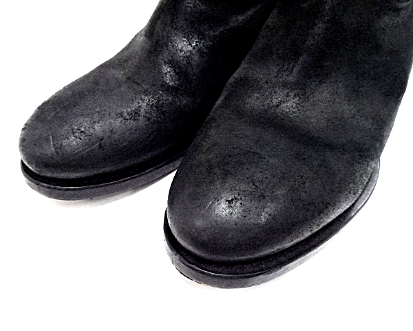 41 ￥66,150【BUTTERO LEATHER BOOTS B4416UEGB BLACK ブッテロ スウェード ペコスブーツ レザーブーツ スエード ブラック】_画像5