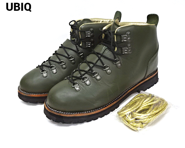 US9.5(27.5cm)【UBIQ CARPHILL UBIQ-034 OLIVE ユービック カーフィル マウンテンブーツ オリーブ】_画像1