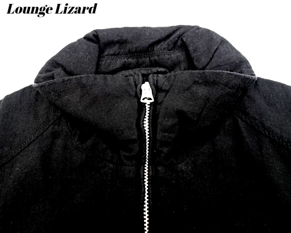 1【LOUNGE LIZARD Zip JACKET Black ラウンジリザード Zipジャケット Zipシャツジャケット ブラック】_画像6