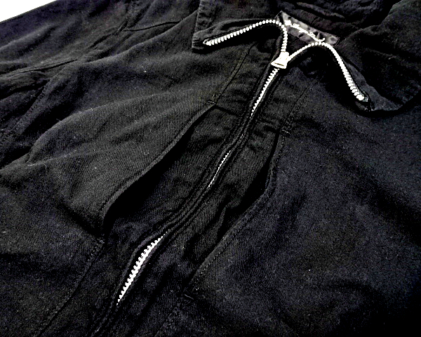 1【LOUNGE LIZARD Zip JACKET Black ラウンジリザード Zipジャケット Zipシャツジャケット ブラック】_画像7