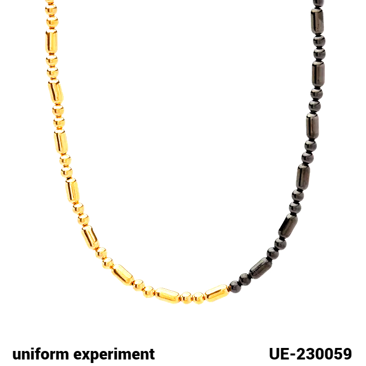 新品 ¥22,000【uniform experiment BEADS NECKLACE UE-230059 BLACK ユニフォームエクスペリメント ビーズ ネックレス BLACK/GOLD SOPH.】_画像2