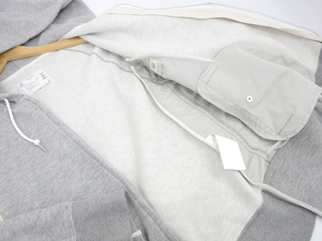 サカイ sacai スウェット MA-1 ドッキングパーカー Sponge Sweat サカイ sacai スウェット MA-1 ドッキングパーカー Sponge Sweat