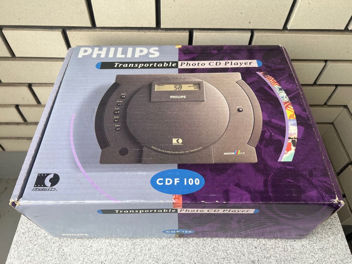 PhilipsのCDM-9搭載のPhilips CDF100 元箱付きです。フィリップス PowerCD アップル Apple