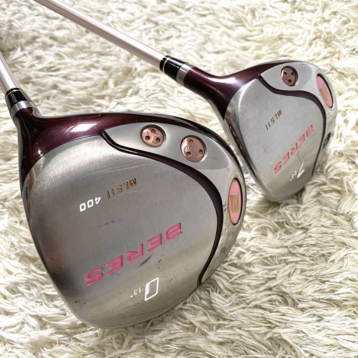 ホンマ ベレス ML511 2星 ドライバー フェアウェイウッド 右 レディース HONMA ゴルフクラブ 2本セット 7W BERES L_画像2