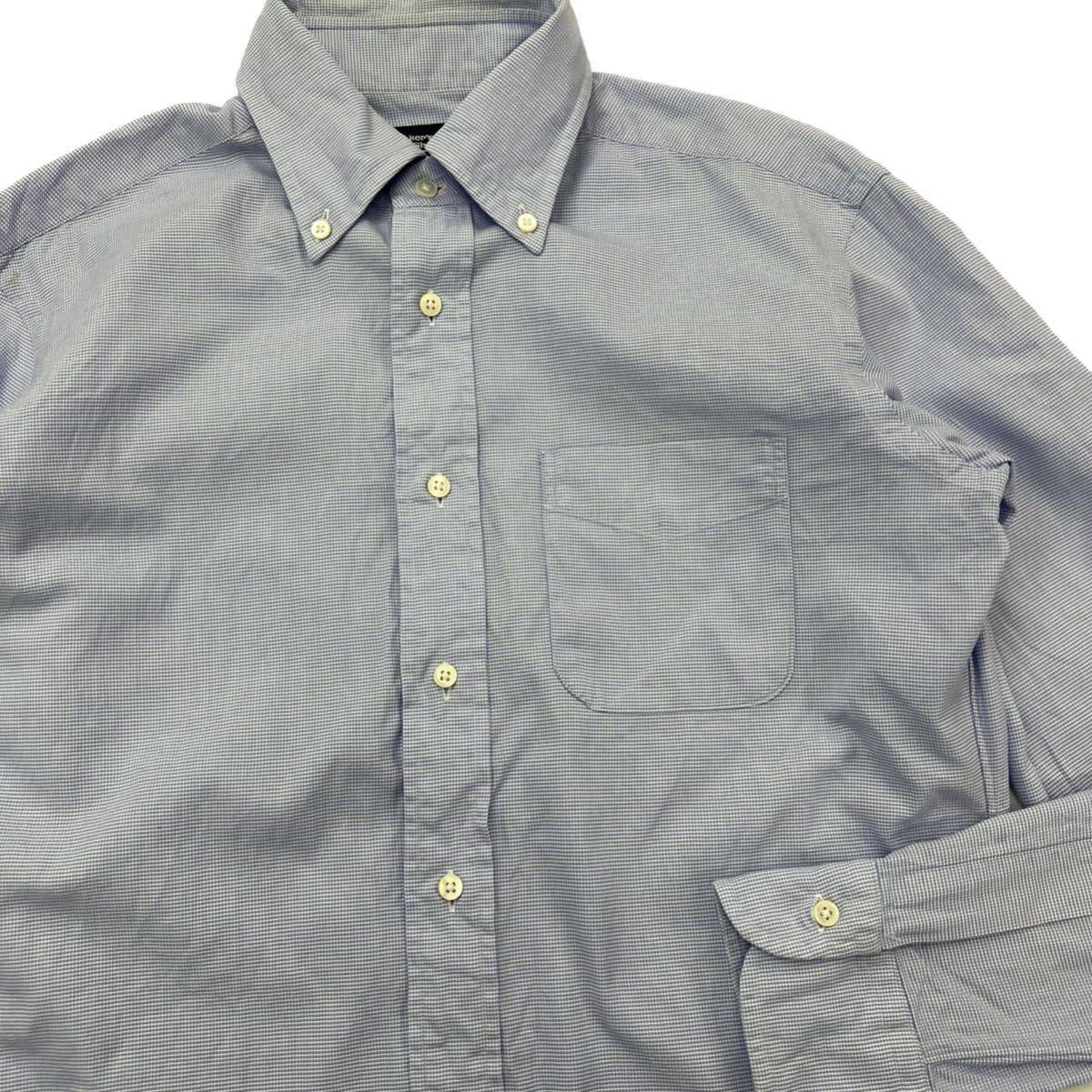 MAKER'S SHIRT 鎌倉 ☆ Xinjiang 100 ボタンダウン コットン シャツ 長袖 グレー 39-83 オフィス ビジネス 通年 メイカーズシャツ■BK115_画像2